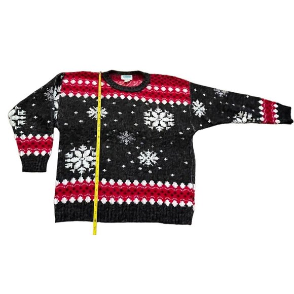 Partners Mervyns Sweater Womens Large Christmas Ugly Party Snowflake Winter Col - Picture 10 of 12